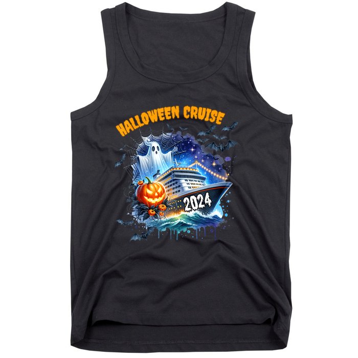 Halloween Cruise Ghost 2024 Matching Family Boo Cruise Squad Tank Top