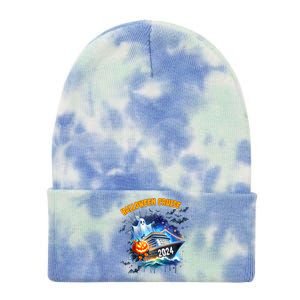 Halloween Cruise Ghost 2024 Matching Family Boo Cruise Squad Tie Dye 12in Knit Beanie