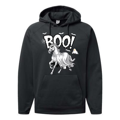 Horse Cosplay Ghost Boo Horse Ghost Halloween Performance Fleece Hoodie