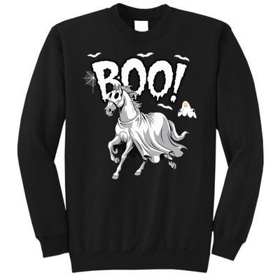 Horse Cosplay Ghost Boo Horse Ghost Halloween Sweatshirt