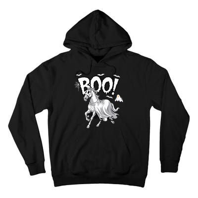 Horse Cosplay Ghost Boo Horse Ghost Halloween Tall Hoodie