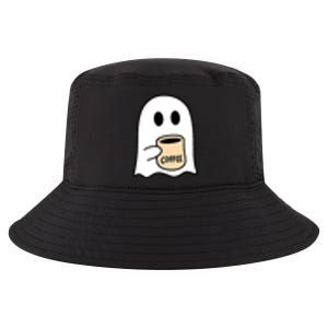 Halloween Costume Ghost Drinking Coffee Funny Coffee Lover Gift Cool Comfort Performance Bucket Hat