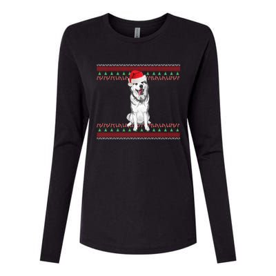 Husky Christmas Gift Womens Cotton Relaxed Long Sleeve T-Shirt