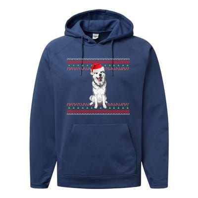 Husky Christmas Gift Performance Fleece Hoodie