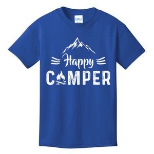 Happy Camper Gift For Camping Lovers Great Gift Kids T-Shirt