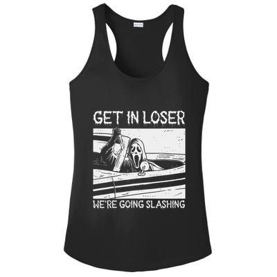 Horror Characters Get In Loser Were Going Slashing Ladies PosiCharge Competitor Racerback Tank