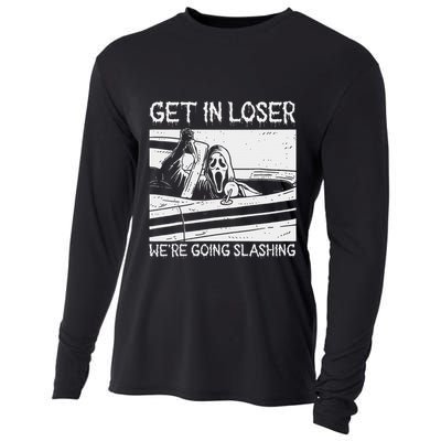 Horror Characters Get In Loser Were Going Slashing Cooling Performance Long Sleeve Crew
