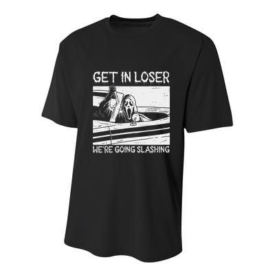 Horror Characters Get In Loser Were Going Slashing Youth Performance Sprint T-Shirt
