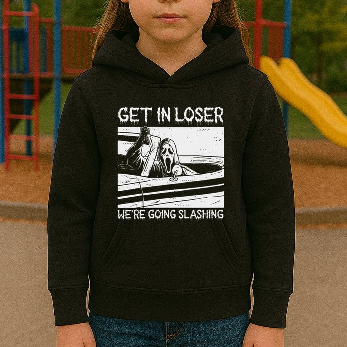 Horror Characters Get In Loser Were Going Slashing Kids Hoodie