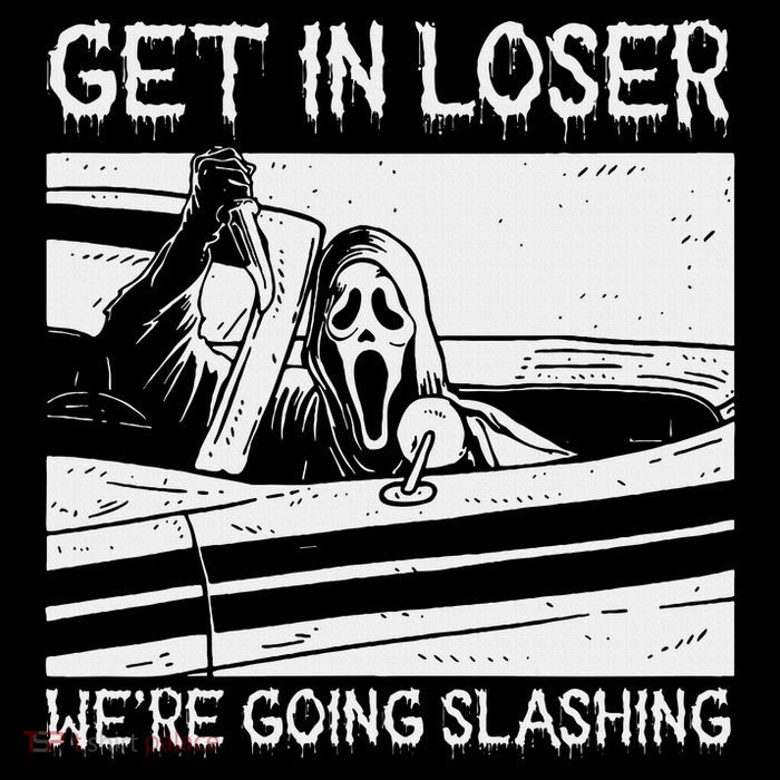 Horror Characters Get In Loser Were Going Slashing Short Acrylic Beanie