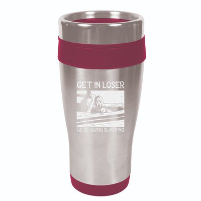Horror Characters Get In Loser Were Going Slashing 16oz Travel Tumbler