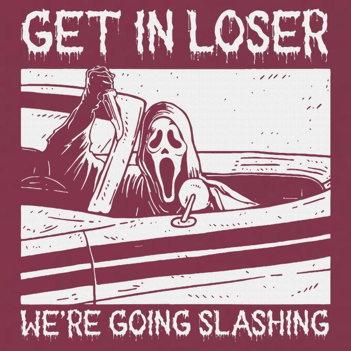 Horror Characters Get In Loser Were Going Slashing 16oz Travel Tumbler