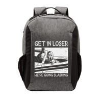 Horror Characters Get In Loser Were Going Slashing Vector Backpack