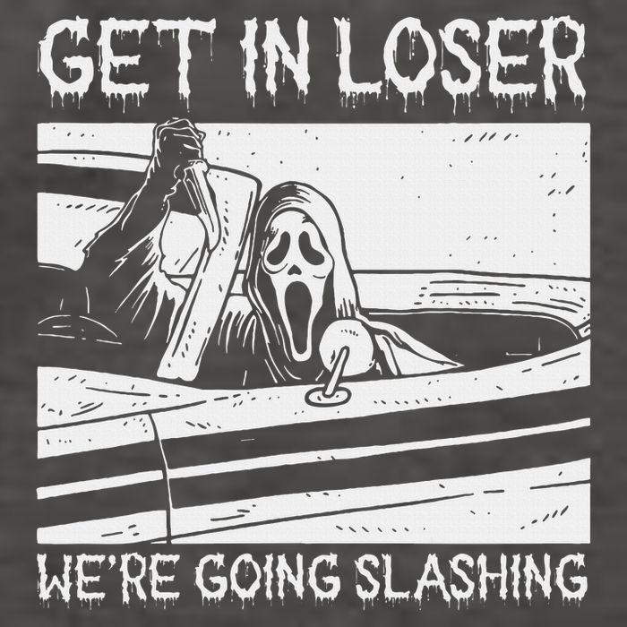 Horror Characters Get In Loser Were Going Slashing Vector Backpack