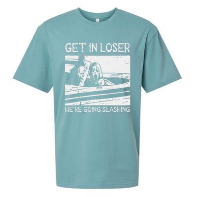 Horror Characters Get In Loser Were Going Slashing Sueded Cloud Jersey T-Shirt