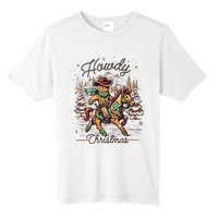 Howdy Christmas Gingerbread Man Cowboy Ride Horse Western Tall Fusion ChromaSoft Performance T-Shirt