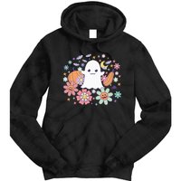 Halloween Cute Ghost Jack O Lantern Pumpkin Spider Bats Moon Tie Dye Hoodie