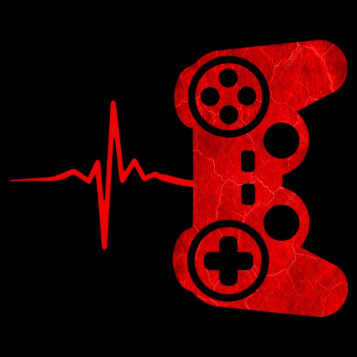 Heartbeat Controller Gamer Drawstring Bag