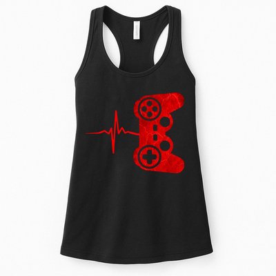 Heartbeat Controller Gamer Womens Tank Top