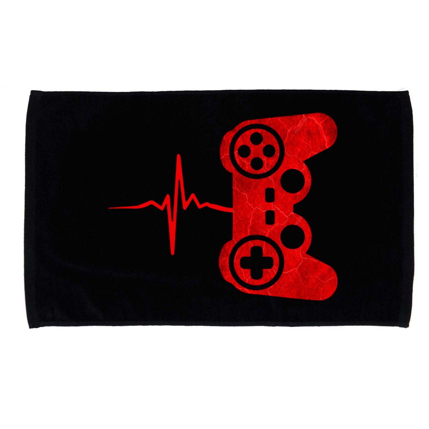 Heartbeat Controller Gamer Microfiber Hand Towel