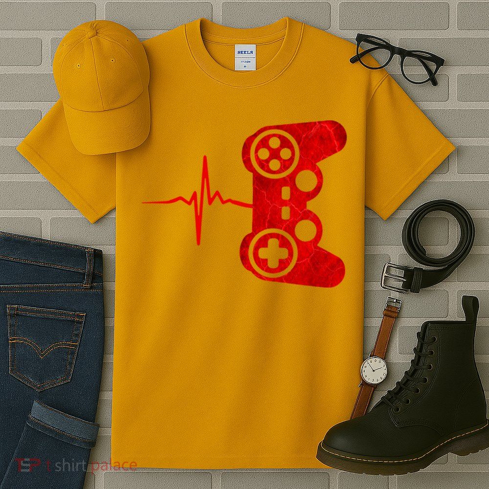 Heartbeat Controller Gamer Tall T-Shirt