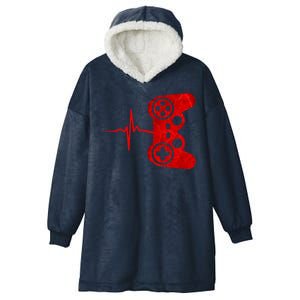 Heartbeat Controller Gamer Hooded Wearable Blanket