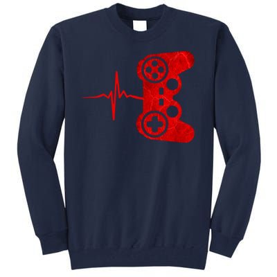 Heartbeat Controller Gamer Tall Sweatshirt