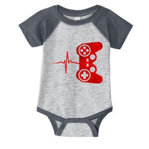 Heartbeat Controller Gamer Infant Baby Jersey Bodysuit