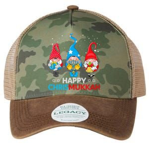 Happy Chrismukkah Gnomes Christmas Hanukkah Jewish Holiday Legacy Tie Dye Trucker Hat