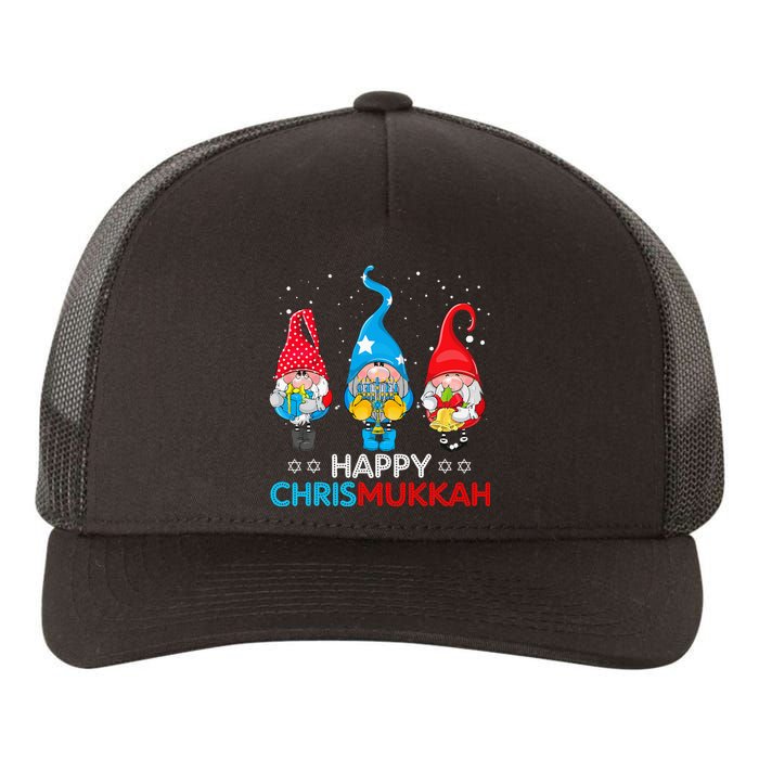 Happy Chrismukkah Gnomes Christmas Hanukkah Jewish Holiday Yupoong Adult 5-Panel Trucker Hat