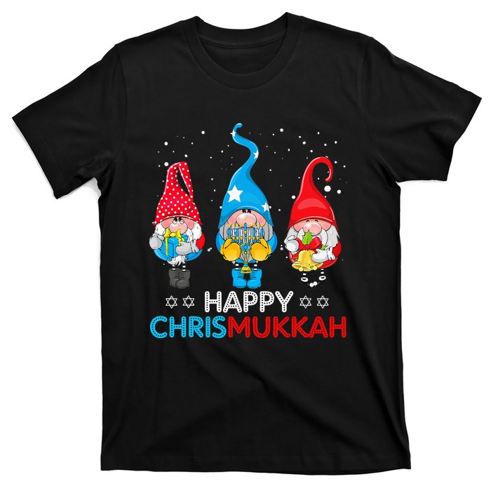 Happy Chrismukkah Gnomes Christmas Hanukkah Jewish Holiday T-Shirt