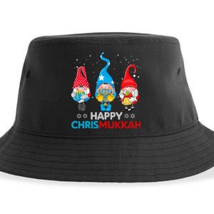 Happy Chrismukkah Gnomes Christmas Hanukkah Jewish Holiday Sustainable Bucket Hat