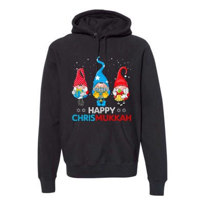 Happy Chrismukkah Gnomes Christmas Hanukkah Jewish Holiday Premium Hoodie