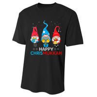 Happy Chrismukkah Gnomes Christmas Hanukkah Jewish Holiday Performance Sprint T-Shirt