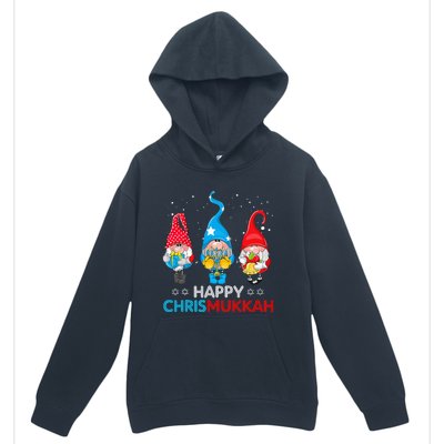 Happy Chrismukkah Gnomes Christmas Hanukkah Jewish Holiday Urban Pullover Hoodie