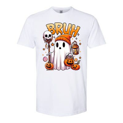 Halloween Cute Ghost Trick Or Treat Candy Bruh Ghost Gift Softstyle CVC T-Shirt