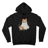 Halloween Coquette Ghost Flower Ghost Spooky Lace Ghost Gift Tall Hoodie