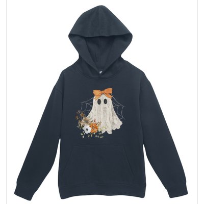 Halloween Coquette Ghost Flower Ghost Spooky Lace Ghost Gift Urban Pullover Hoodie