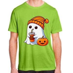 Halloween Costume Ghost Drinking Pumpkin Gift Adult ChromaSoft Performance T-Shirt