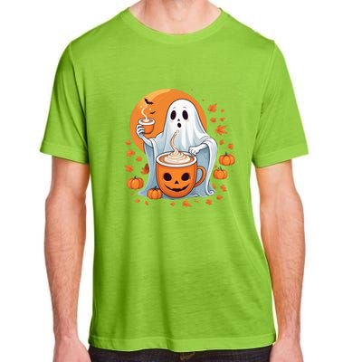 Halloween Cute Ghost Ing Pumpkin Spice Latte Coffee Cool Gift Adult ChromaSoft Performance T-Shirt