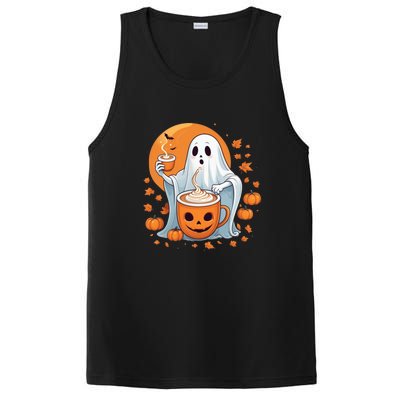 Halloween Cute Ghost Ing Pumpkin Spice Latte Coffee Cool Gift PosiCharge Competitor Tank