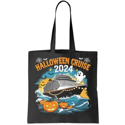 Halloween Cruise Ghost 2024 Matching Family Boo Cruise Squad Tote Bag