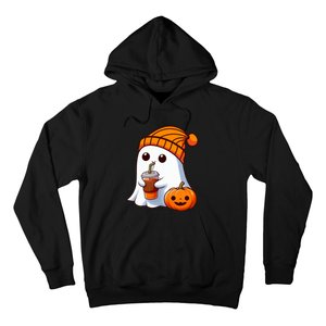 Halloween Costume Ghost Drinking Pumpkin Hoodie