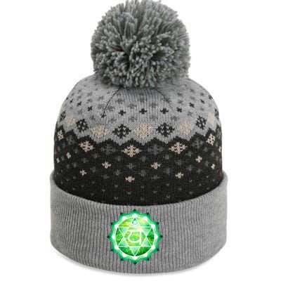 Heart Chakra Green Watercolor Lotus Dala Yoga Om Gift The Baniff Cuffed Pom Beanie