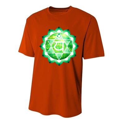 Heart Chakra Green Watercolor Lotus Dala Yoga Om Gift Performance Sprint T-Shirt