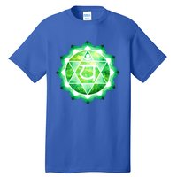 Heart Chakra Green Watercolor Lotus Dala Yoga Om Gift Tall T-Shirt