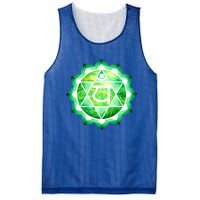 Heart Chakra Green Watercolor Lotus Dala Yoga Om Gift Mesh Reversible Basketball Jersey Tank