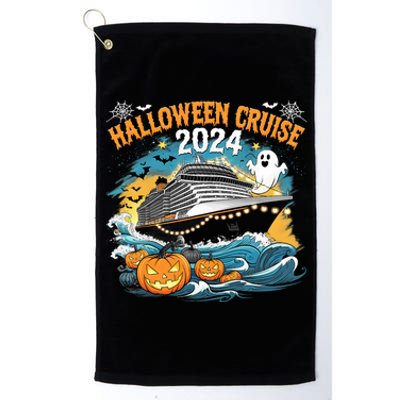 Halloween Cruise Ghost 2024 Matching Family Boo Cruise Squad Platinum Collection Golf Towel