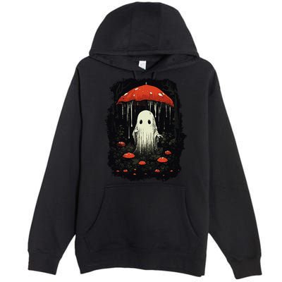 Halloween Cottagecore Ghost Mushroom Spooky Premium Pullover Hoodie