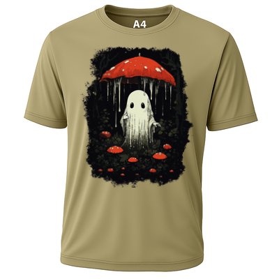Halloween Cottagecore Ghost Mushroom Spooky Performance Shirt